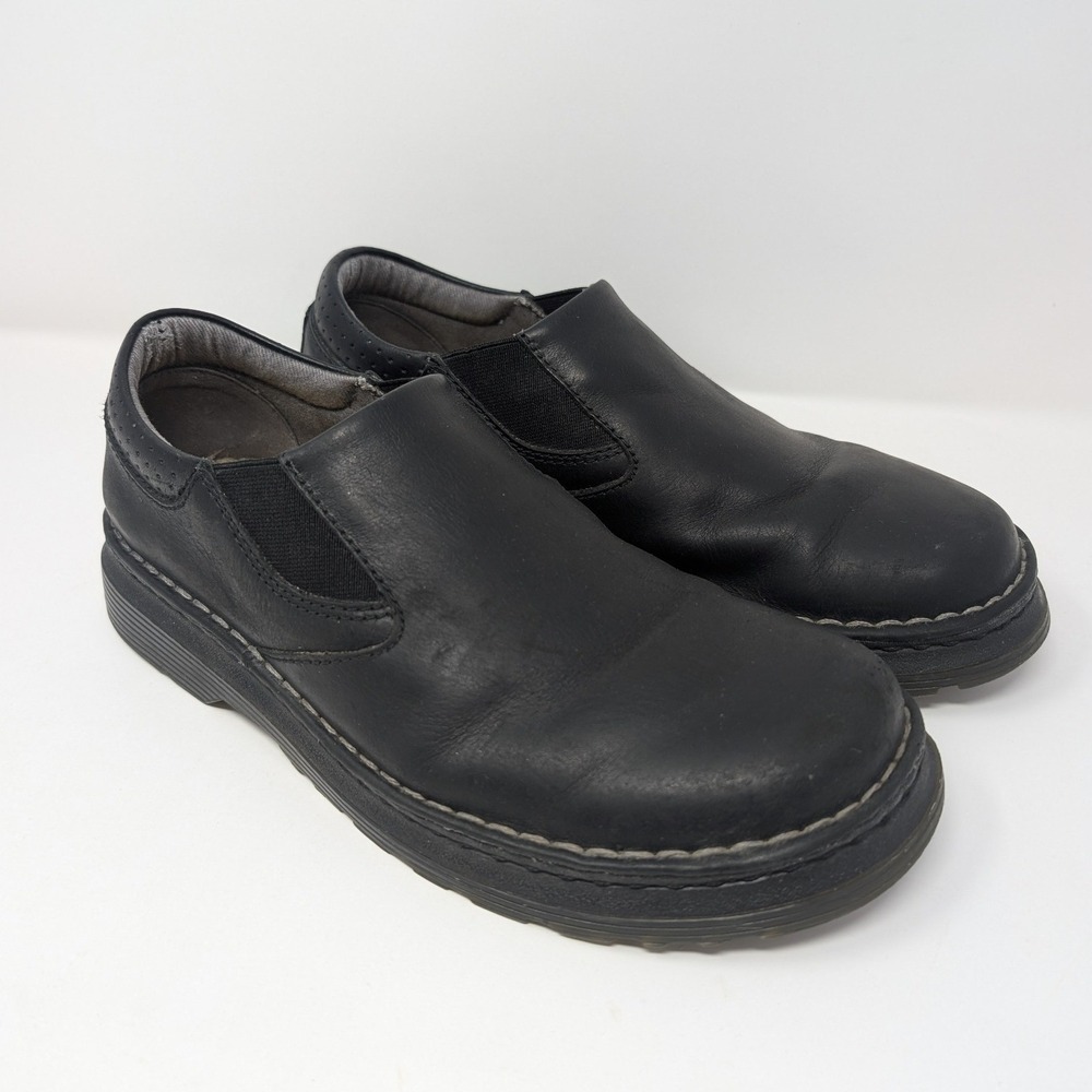 Dr. Martens Orson Slip-On Black Leather Comfort Shoes Men's 8 Women's 9